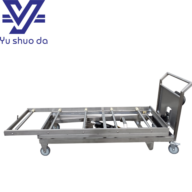 High Quality Rustproof Stainless Funeral Use Morgue Corpse Lifting Cart