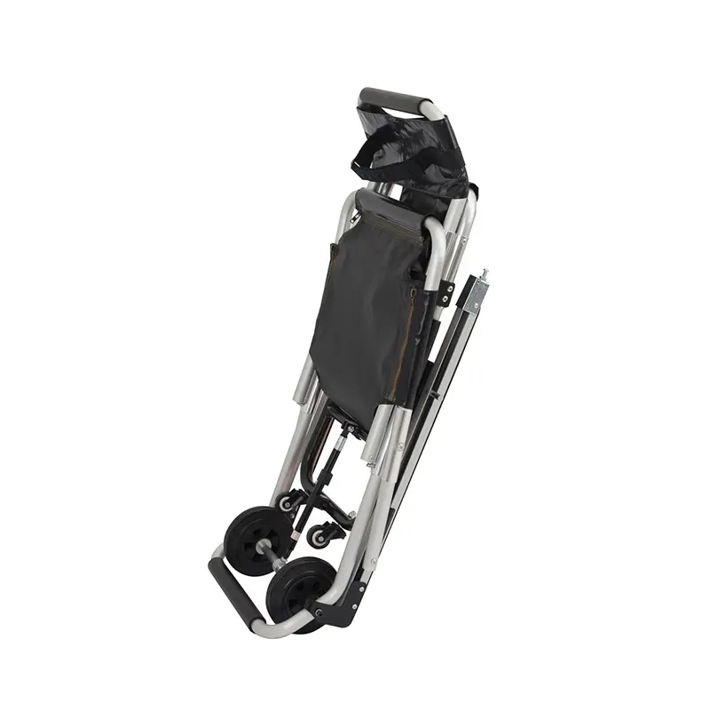 Portable Folding Stair Stretcher Chair with Wheels for Emergencies