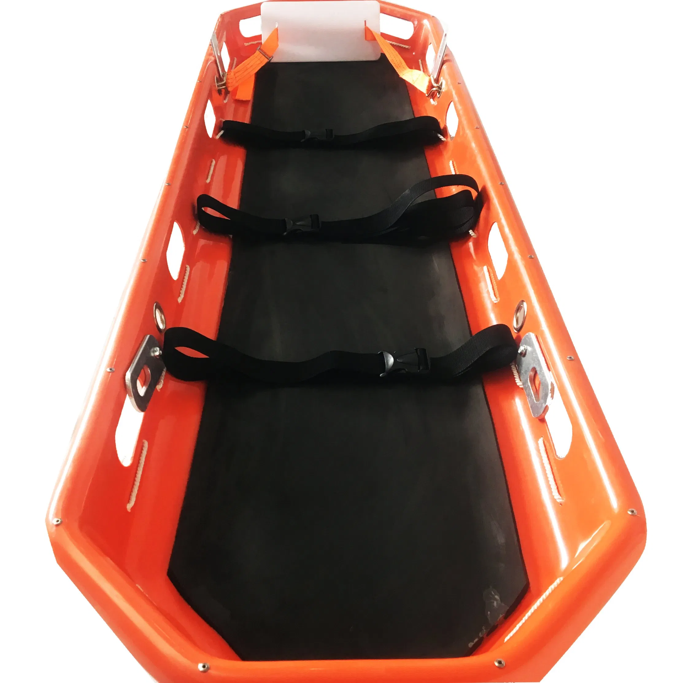 Ambulance Medical Plastic Frame Helicopter Rescue Integrated with Straps Transfer Stretcher