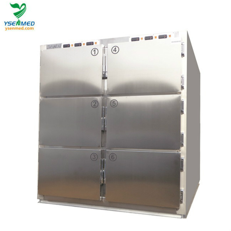 Ysstg0103 Hospital Medical Equipment 3 Doors Corpse Mortuary Morgue