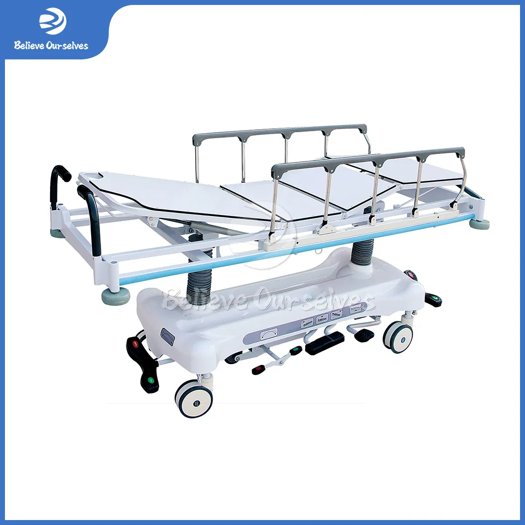 Huaren China Hydraulic Transport Stretcher Factory Patient Transport Stretcher China Hr-Z01 Patient Stretcher