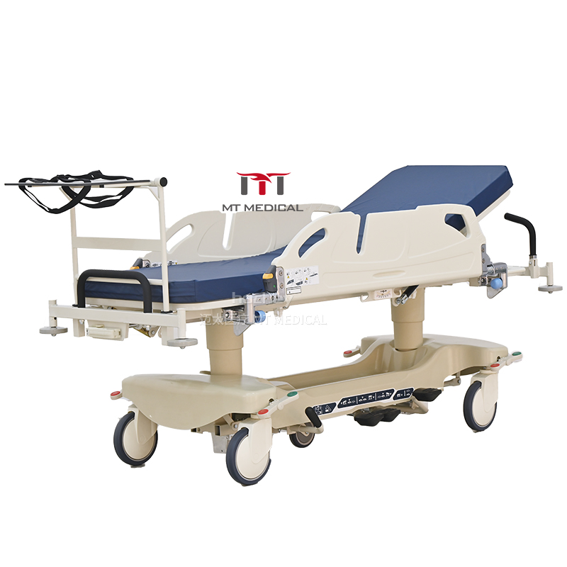 Luxury Medical Hydraulic Lifting Stretcher Hospital Hydraulic Patient Transport Stretcher
