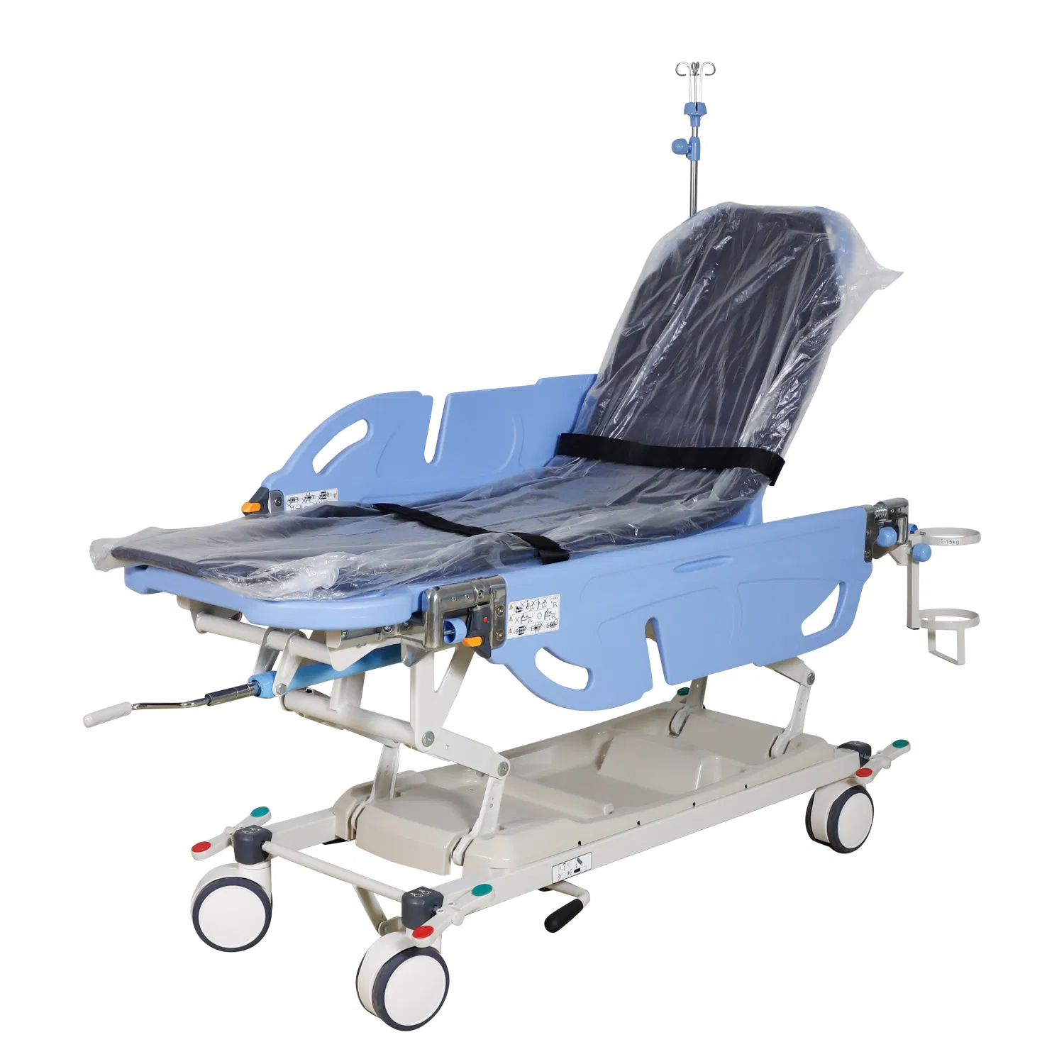 Mobile Ambulance Hospital Hydraulic Patient Transport Clinical Stretcher Trolley
