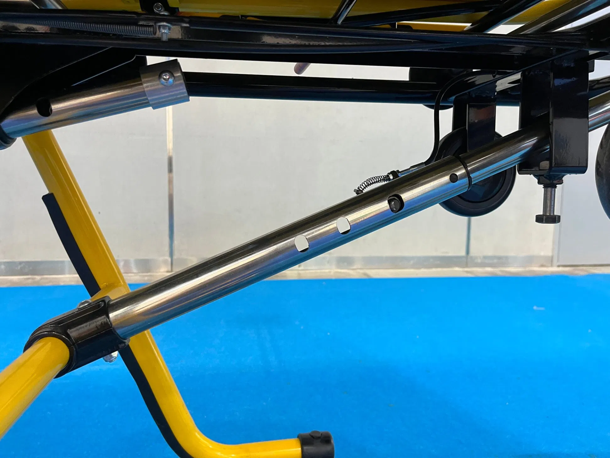 [Mdk-D9] Foldable Convertible Ambulance Stretcher Trolley with Casters for Emergency Patient Transfer, Hospital Rescue and Medical Care Use