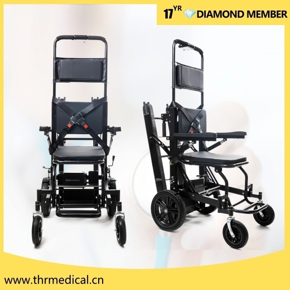 Aluminum Alloy Electric Stair Stretcher Luxurious Big Wheels Floding Stair Stretcher Climbing Chair