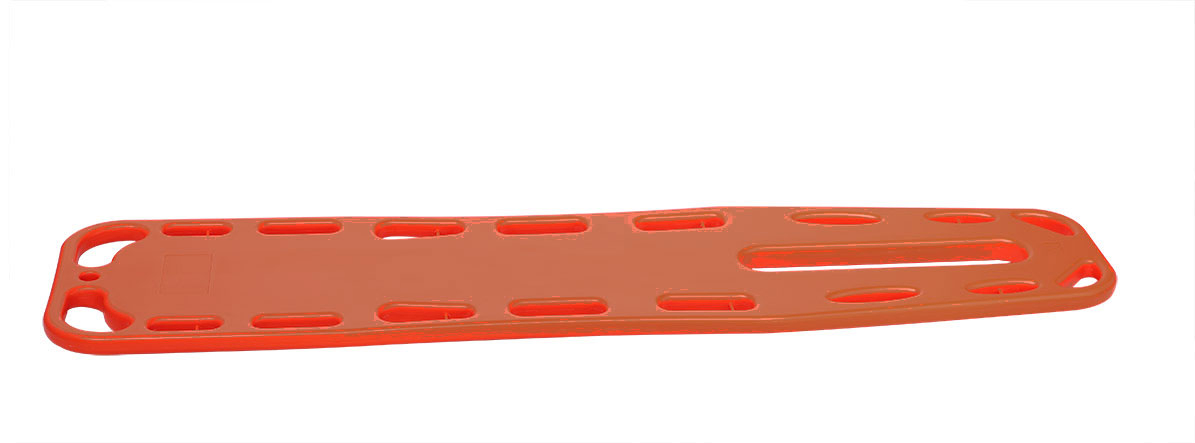 China Factory Orange Long Plastic Medical Lifeguard Spine Board Stretcher for Adult and Pediatric