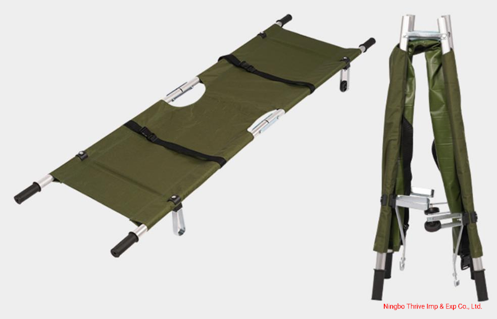 Aluminum Alloy Cheap Folding Stretcher for Emergency Rescue