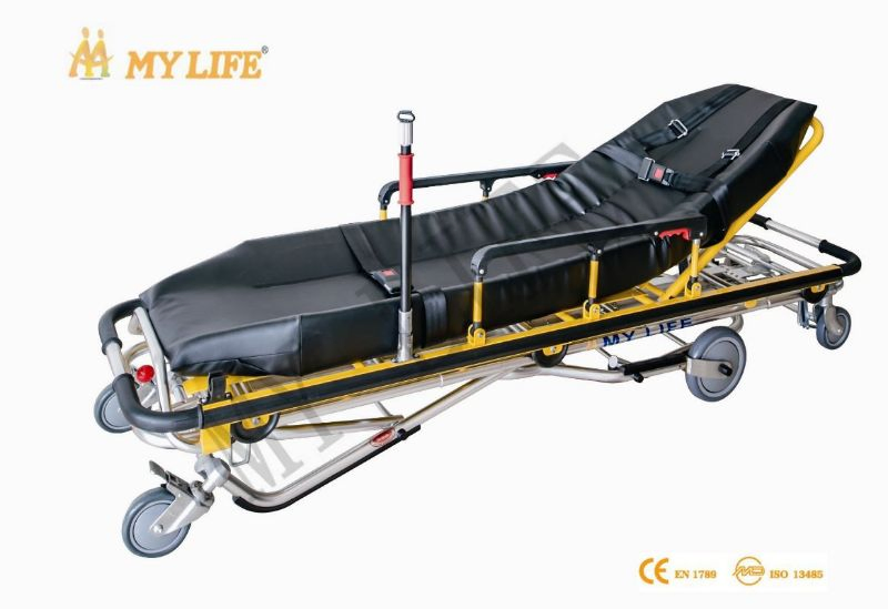 Muiti-Functional Ambulance Stretcher Aluminum Alloy Automatic Stretcher Patient Transfer Trolley (TD010131H)