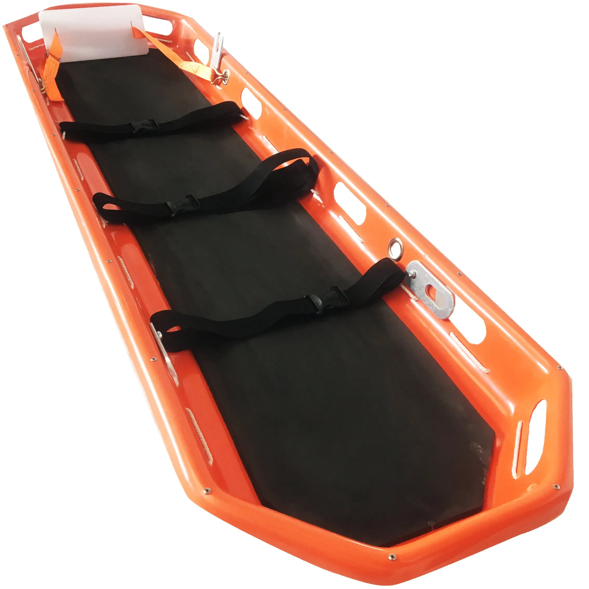 Ambulance Medical Plastic Frame Helicopter Rescue Integrated with Straps Transfer Stretcher