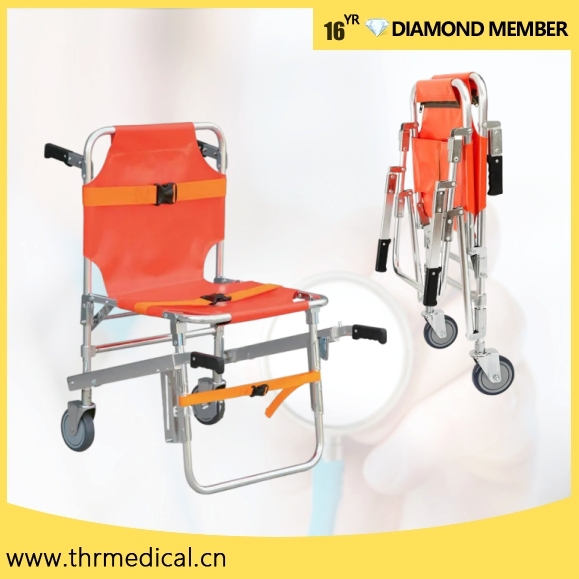 Emergency Rescue Equipment Aluminum Alloy Folding Stair Stretcher