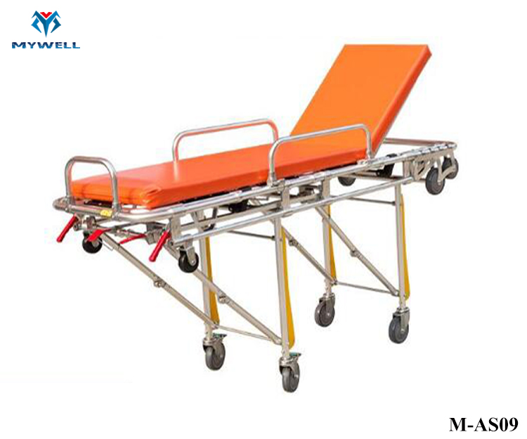 M-As09 Automatic Air Loading Bariatric Ambulance Stretcher Bed
