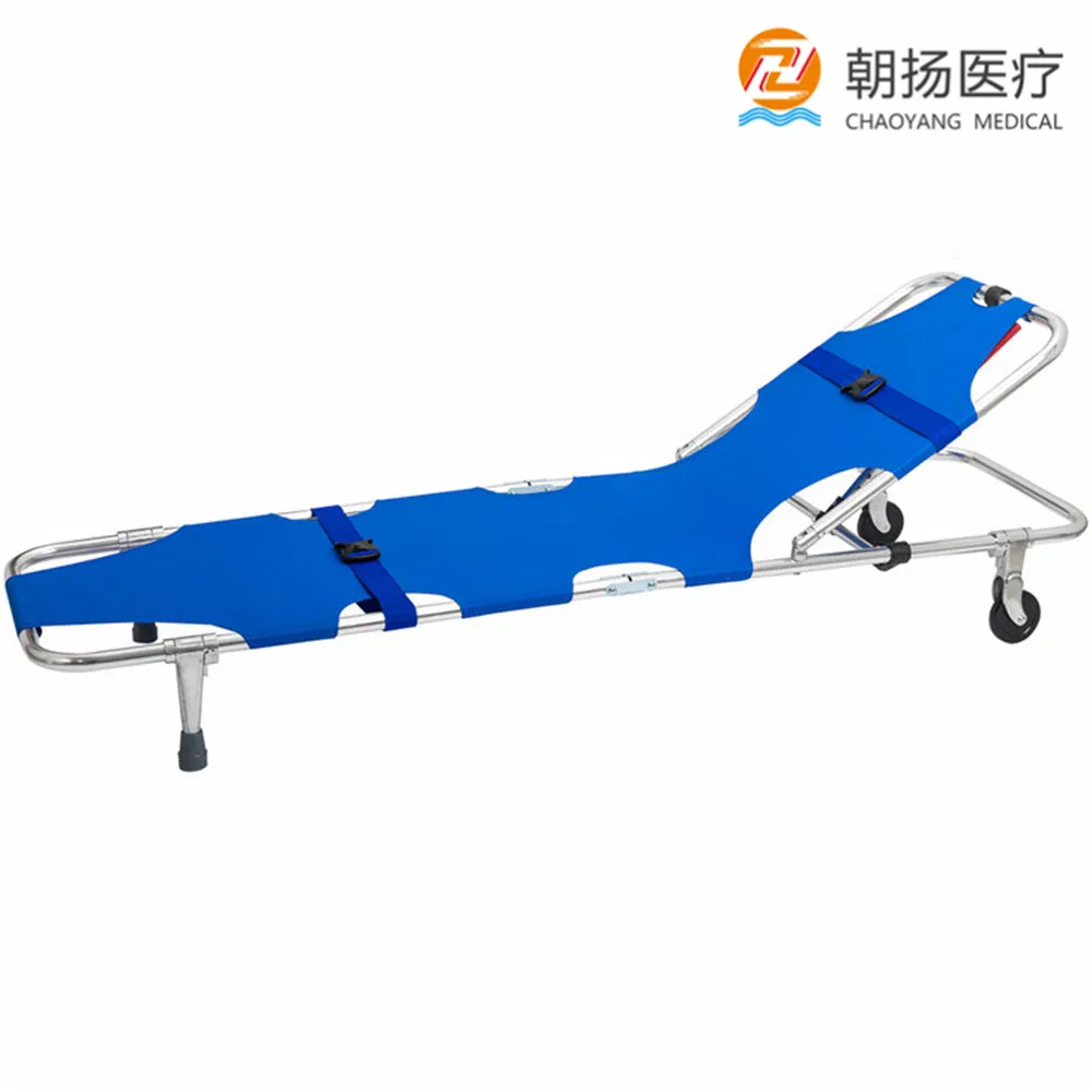Hospital Product Emergency Aluminum Alloy Foldable Stretcher Cy-F600