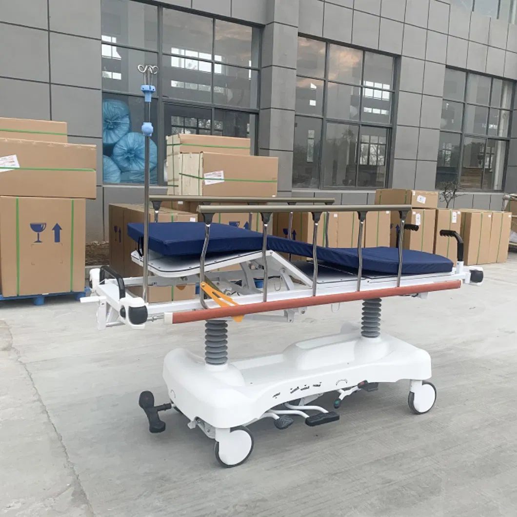 High Quality Hospital ICU Ambulance Cart Trolley Emergency Stretcher