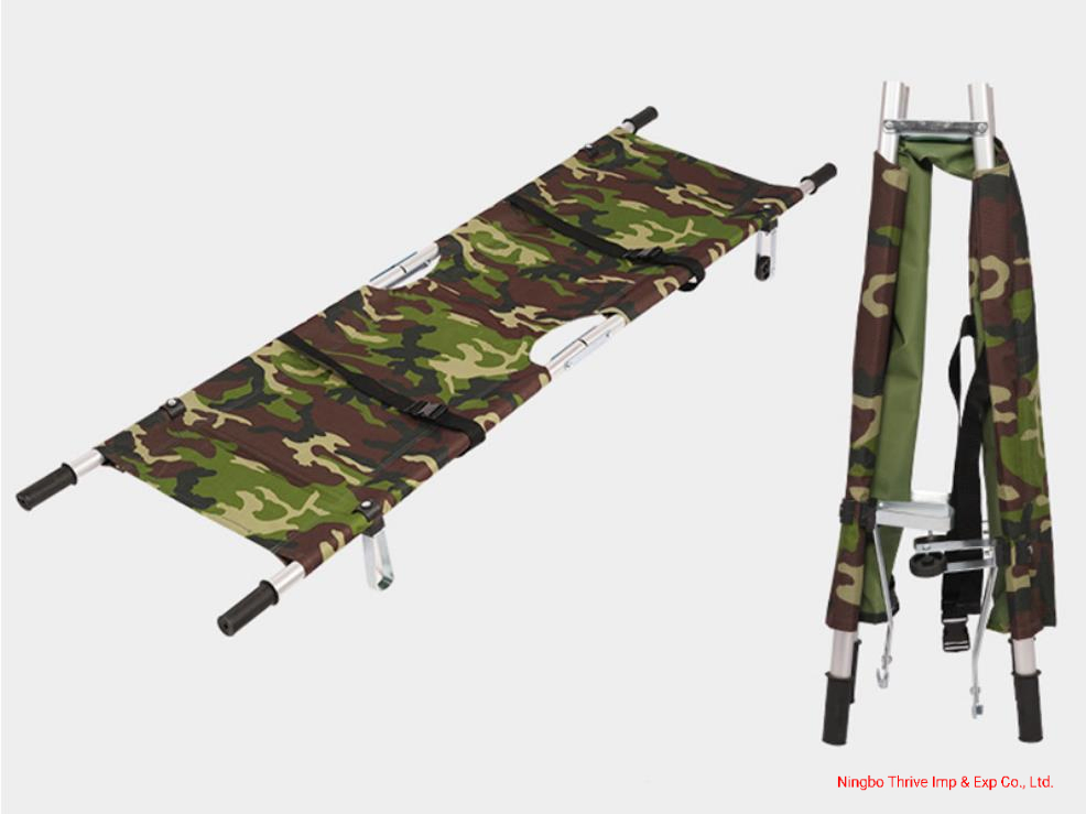 Aluminum Alloy Cheap Folding Stretcher for Emergency Rescue