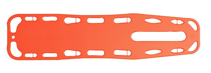 China Factory Orange Long Plastic Medical Lifeguard Spine Board Stretcher for Adult and Pediatric