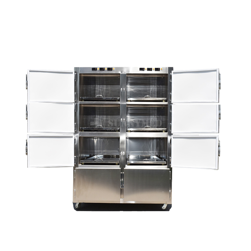 Sy-Stg08 8 Side Open Door Medical Morgue Refrigeratfreezer Mortuary