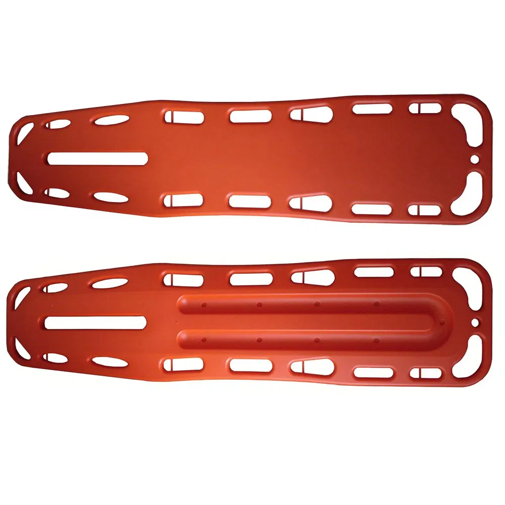 China Factory Orange Long Plastic Medical Lifeguard Spine Board Stretcher for Adult and Pediatric
