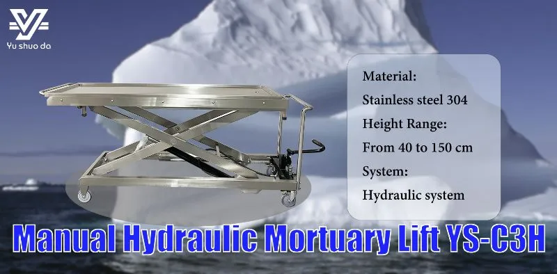 Mortuary Hydraulic Lifting Trolley