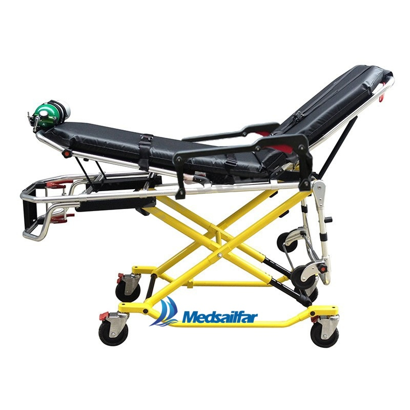 Length Adjustable Hospital Medical Device Emergency Rescue Aluminum Ambulance Patient Stretcher Trolley
