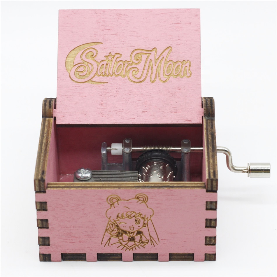 Factory Custom Melody Hand Crank Wooden Small Music Box