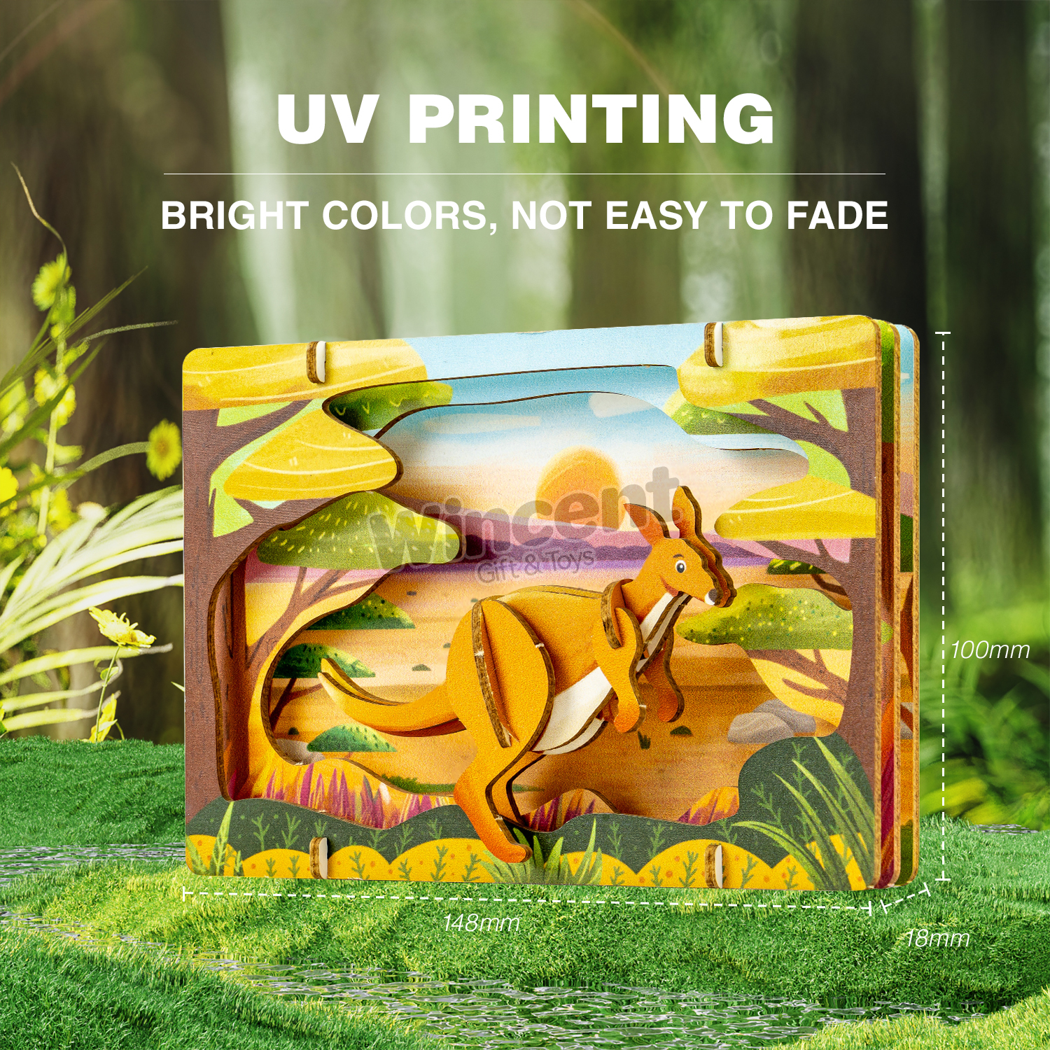 Educational Toys Unique Shaped Simple Eco-friendly 3d Wooden Puzzle Wooden Model for Kids