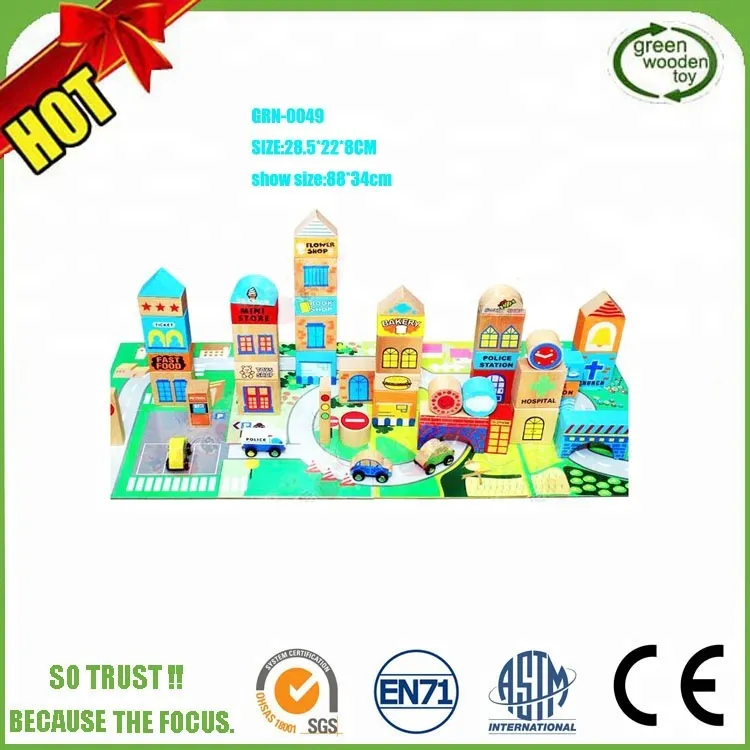 Small Wooden Toy Trains for Kids