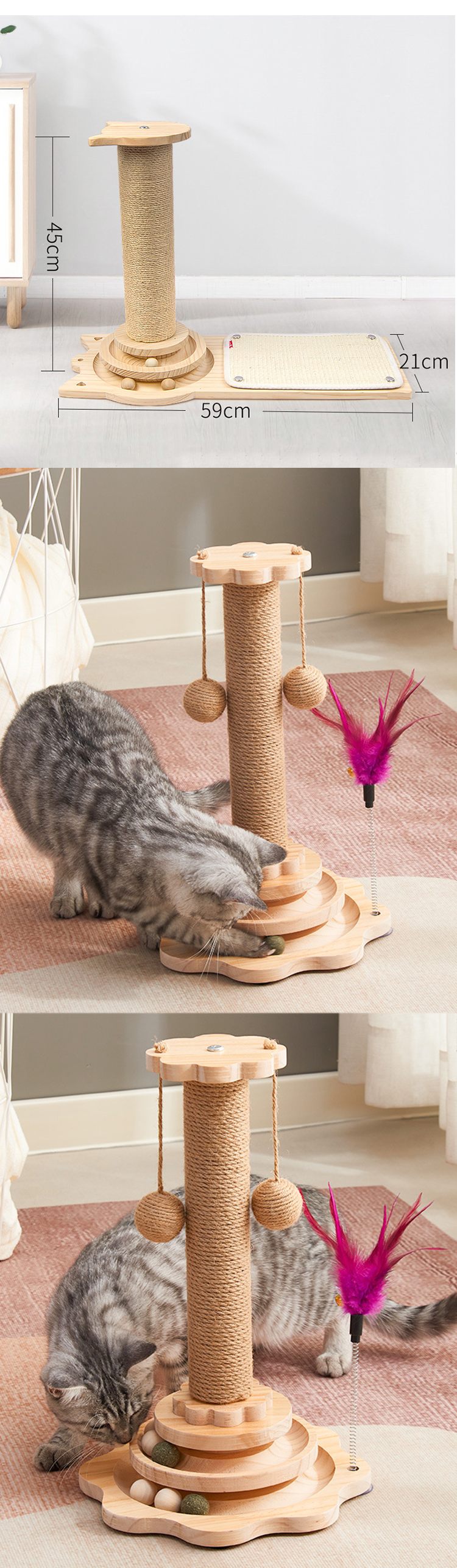 Cat Scracher Tree Detail 4