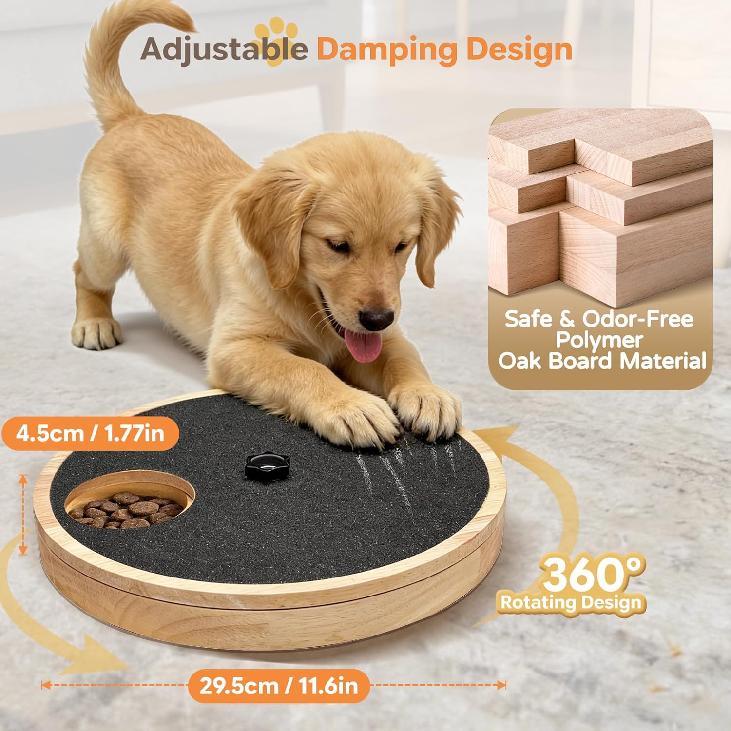 High Quality Luxury Durable Round Dog Scratcher Toy Nail Scratch Board &amp; File Toy-Wood Or Bamboo Material