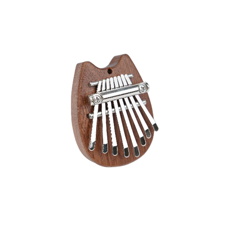 Mini Thumb Piano Portable Solid Wood 8 Keys Kalimba Carimba Educational Toy Party Gift Outdoor Musical Instrument