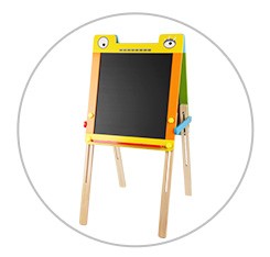 Wooden sketchpad kids easel