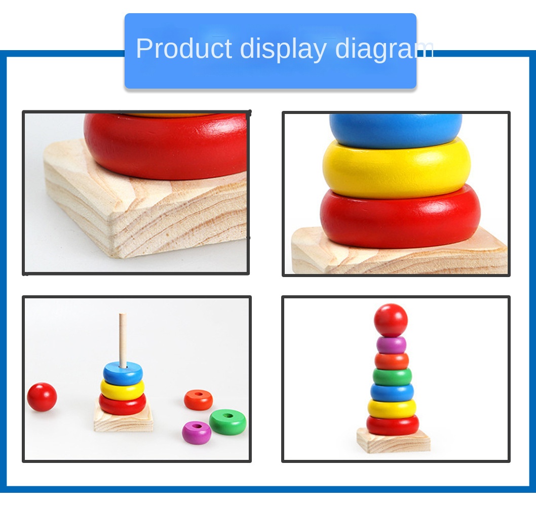 Wood Stacking Toy Detail 8