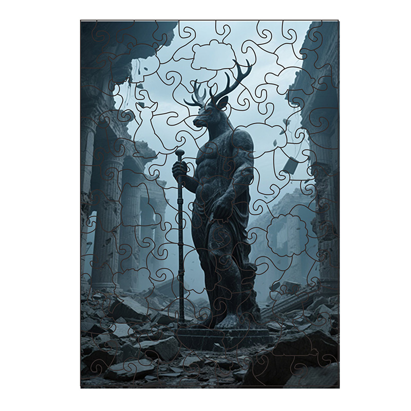 Custom-printed Eco-friendly Wooden Puzzles with Uniquely Shaped square Pieces Suitable for Adults and Children Chilean Toys
