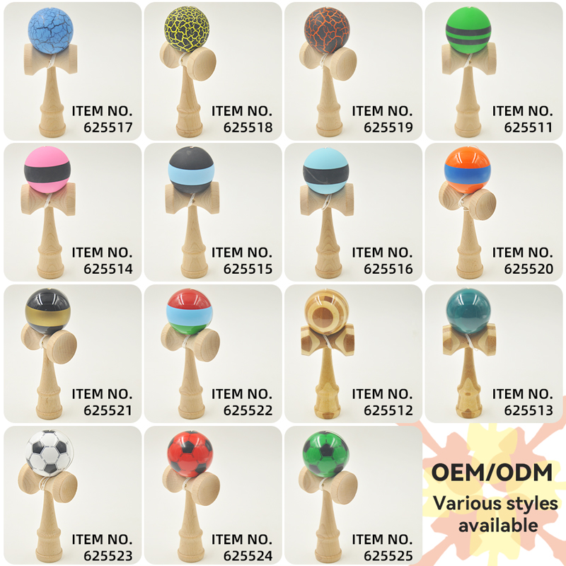 Wholesale Custom Beech Wood Eco-friendly Kendama Japanese Sword Ball Outdoor Indoor Skill Educational Toy for Kids
