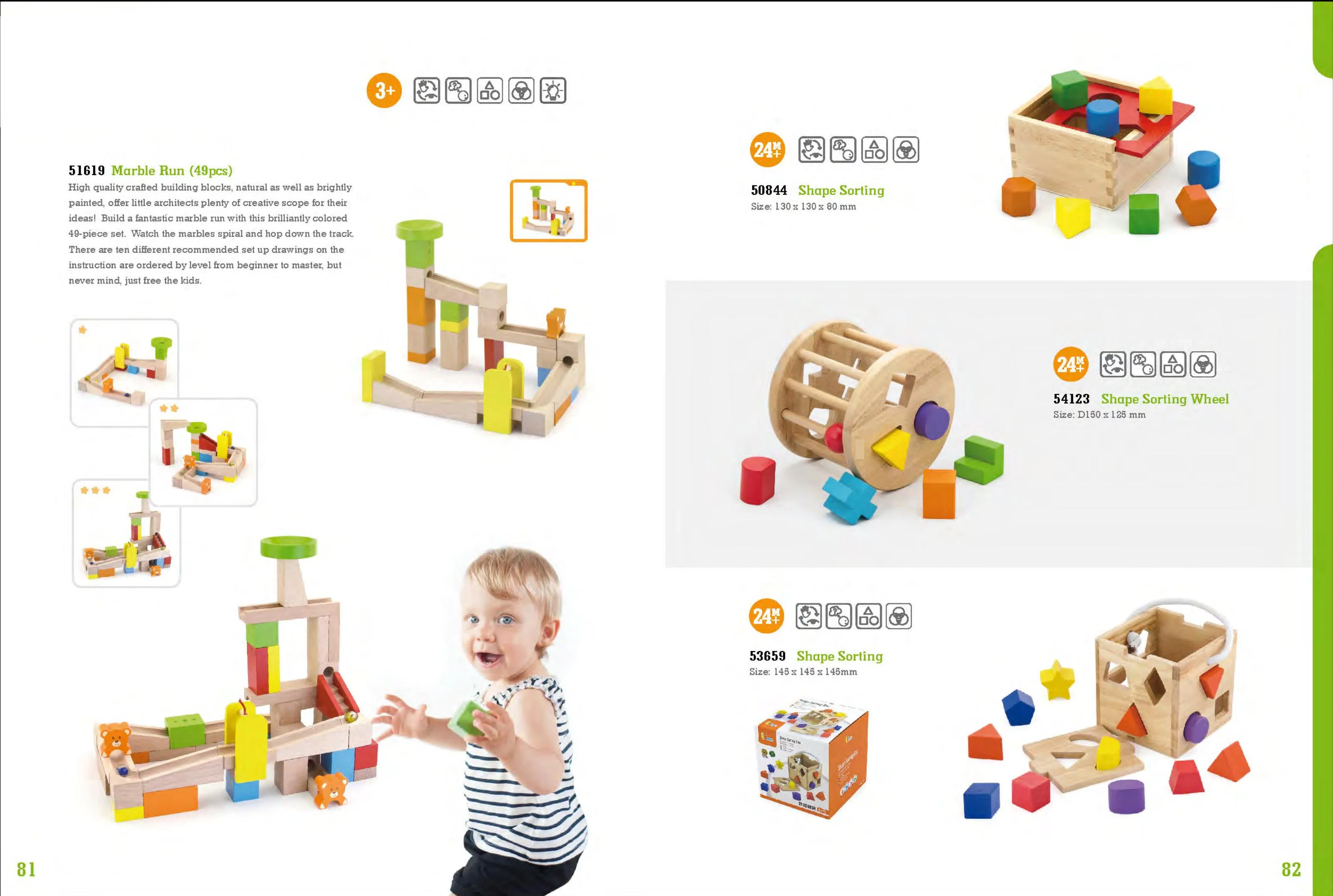 Hot Sales Educational Baby Block, Montessori Children Building Block, Baby Stacking Block, Kids Construction Wooden Block