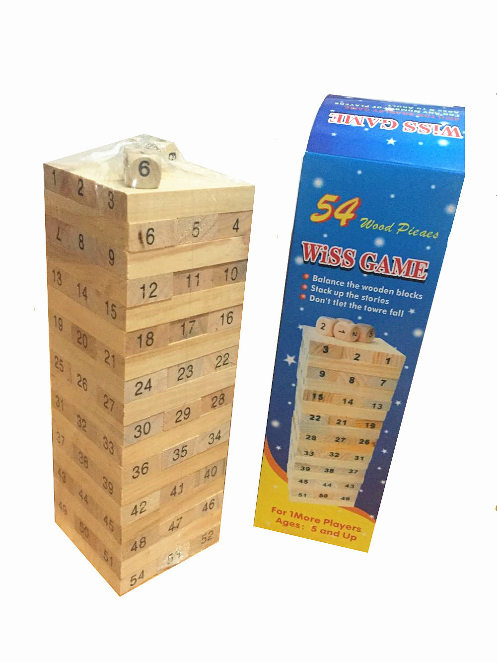 Children's Educational Wood Boxes Stacked Building Blocks Stacked High Early Education Building Blocks Puzzle Blocks