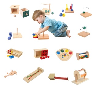 Educational Montessori Wooden Toy Set -Baby Learning Toys for Preschool and Early Development for About 13-16 Months