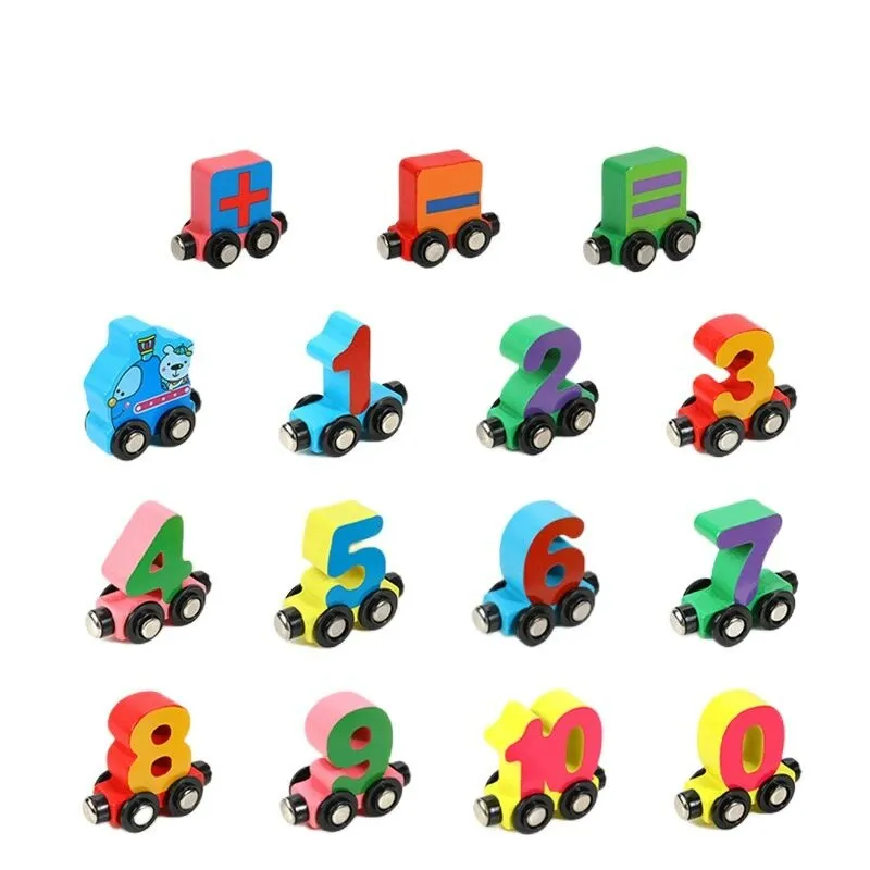 2026 Mini Cute Magnetic Dinosaur Kids Metal Children Electric Track Classic Fenfa Light up Thomas Wooden Toy Train Set