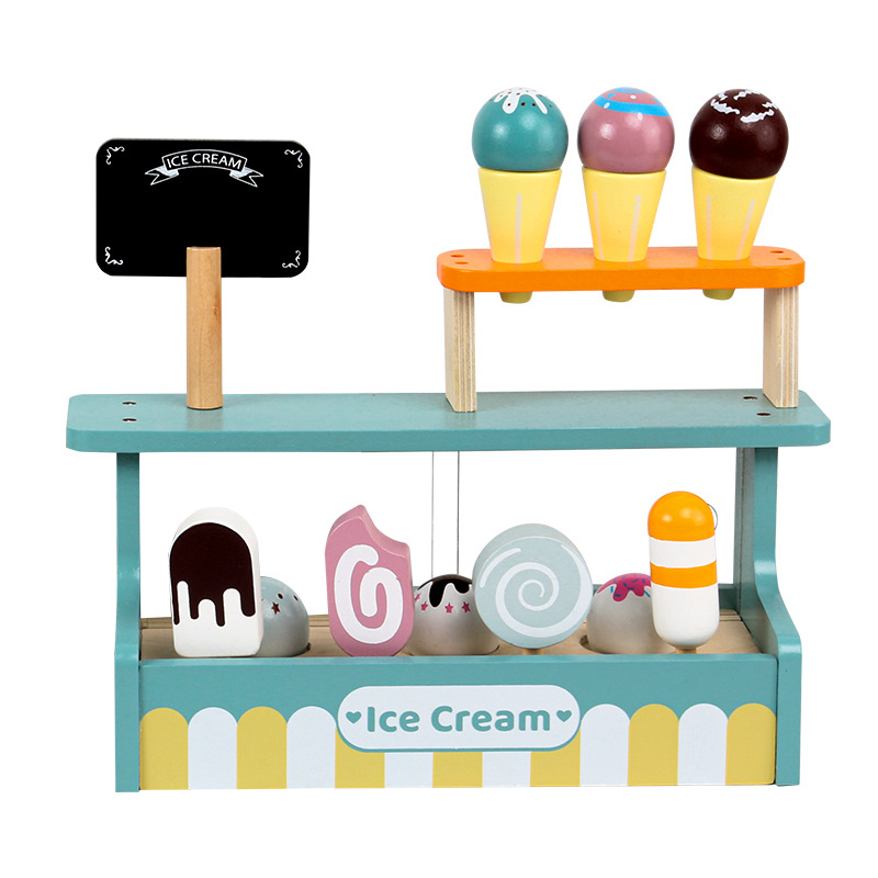2025 Wholesale Wooden Funny Pretend Play Preschool Toys Montessori Wooden Sets Kids Kitchen Toy for Children DIY Food for Kids