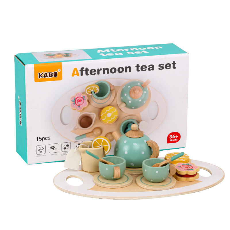 2025 Wholesale Wooden Funny Pretend Play Preschool Toys Montessori Wooden Sets Kids Kitchen Toy for Children DIY Food for Kids