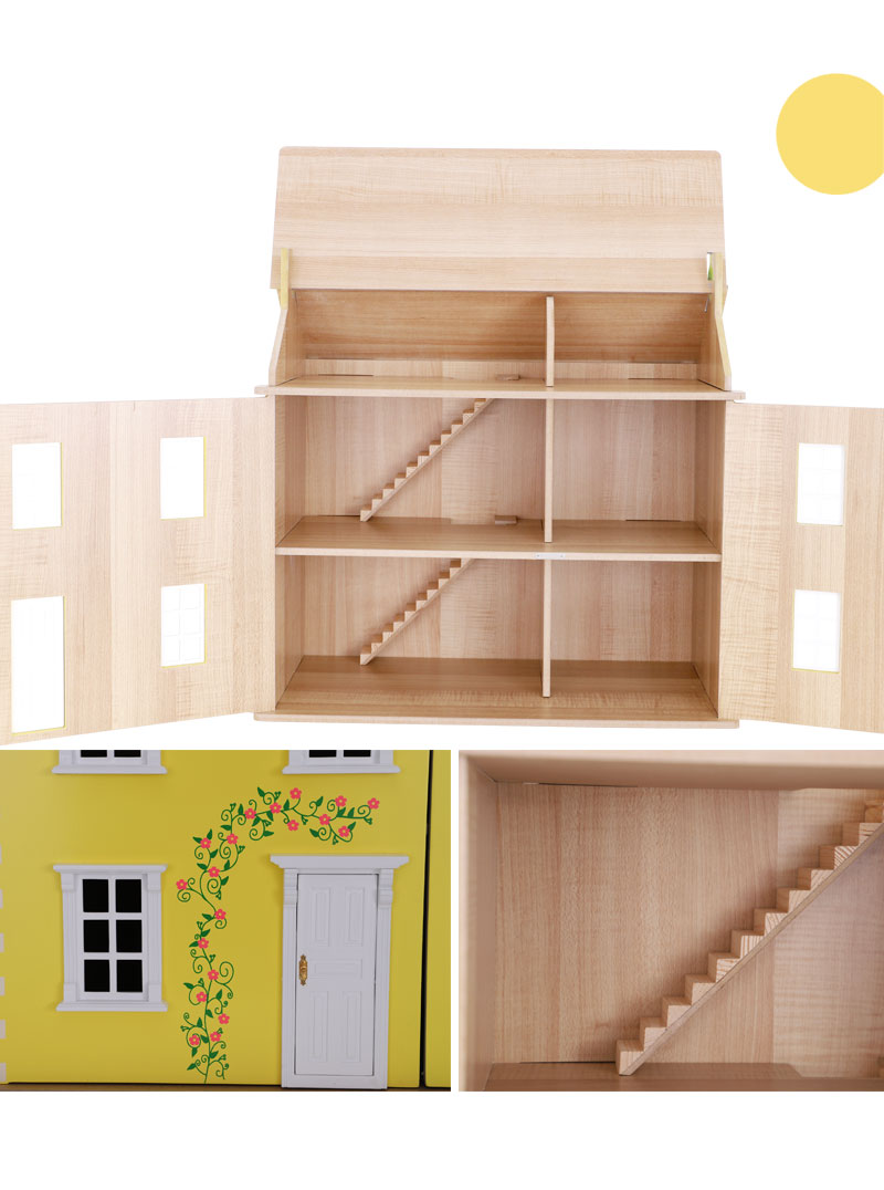 Classic Wooden DIY Children Doll House Toy Play House