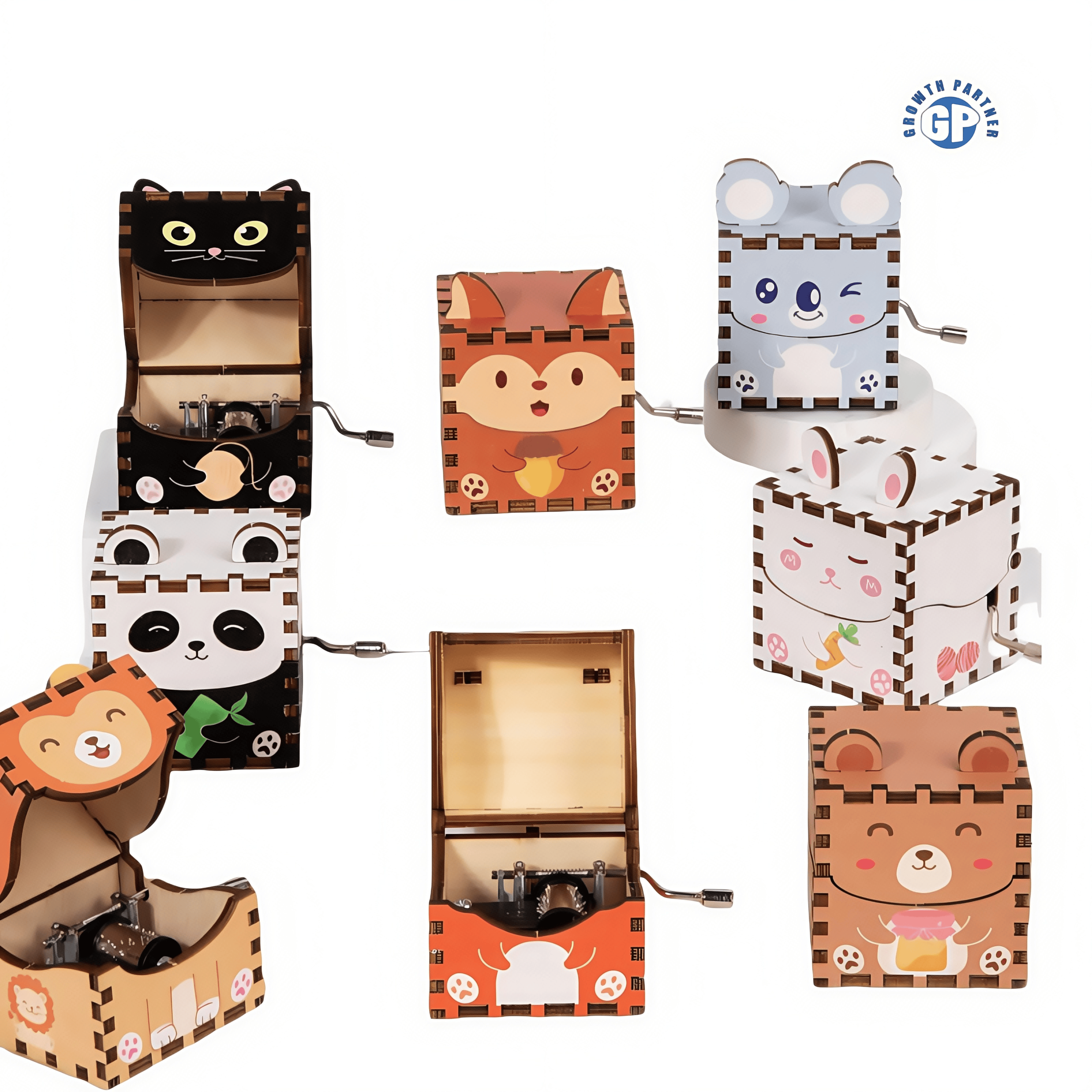 Educational Wooden Animal Music Box Fun Toys with Musical Features