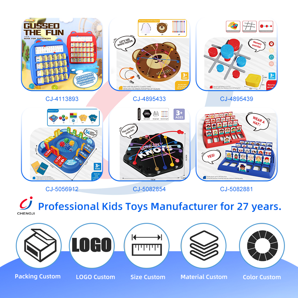 Chengji New Board Game Toy Cheap Cartoon Interactive Memory Funny Family Who Is It Educational Toy For Guessing Games