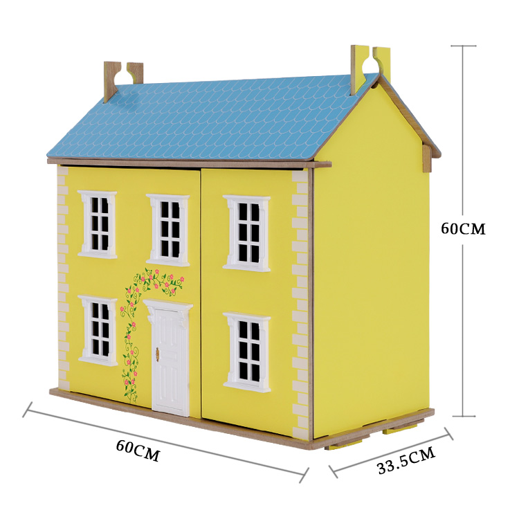 Classic Wooden DIY Children Doll House Toy Play House