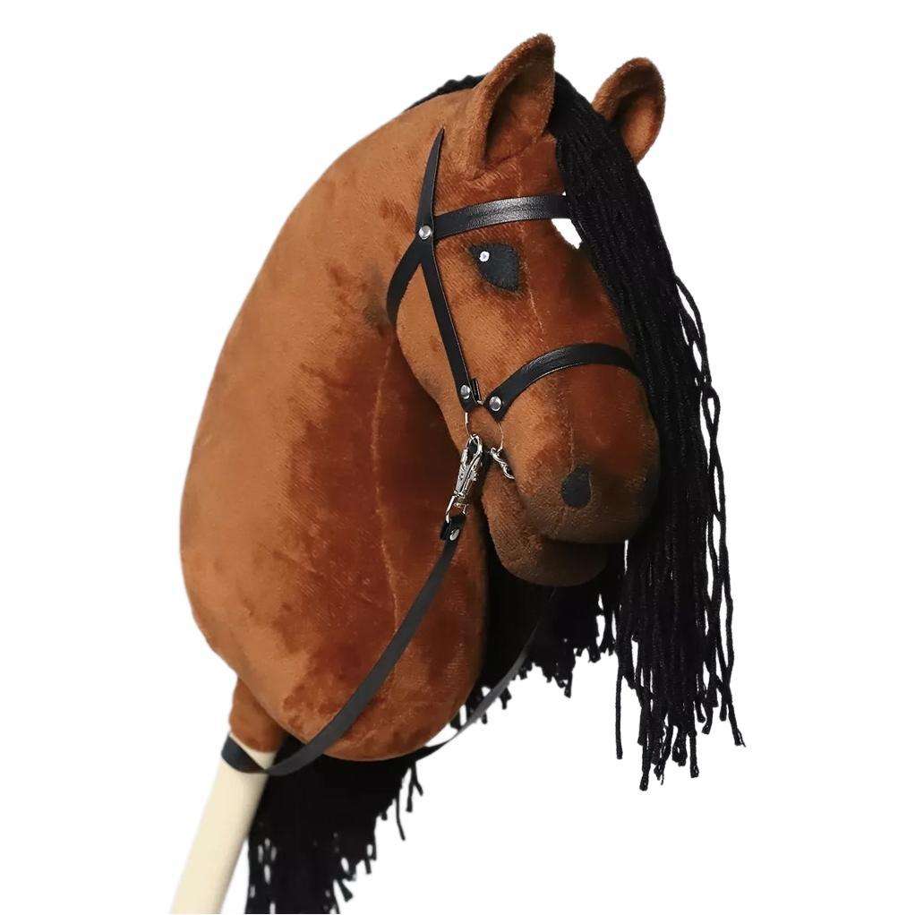 OEM ODM Wholesale Grey Hobby Wooden Horse Head Stick Ride on Toy Customizable Size Unisex Children's Toy