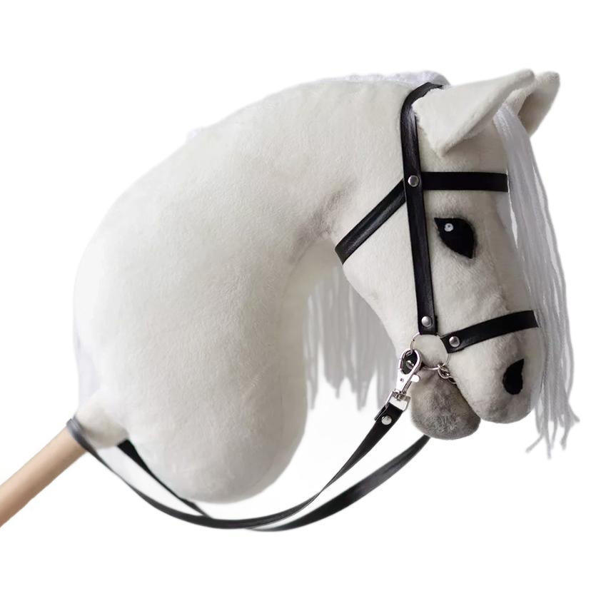 OEM ODM Wholesale Grey Hobby Wooden Horse Head Stick Ride on Toy Customizable Size Unisex Children's Toy