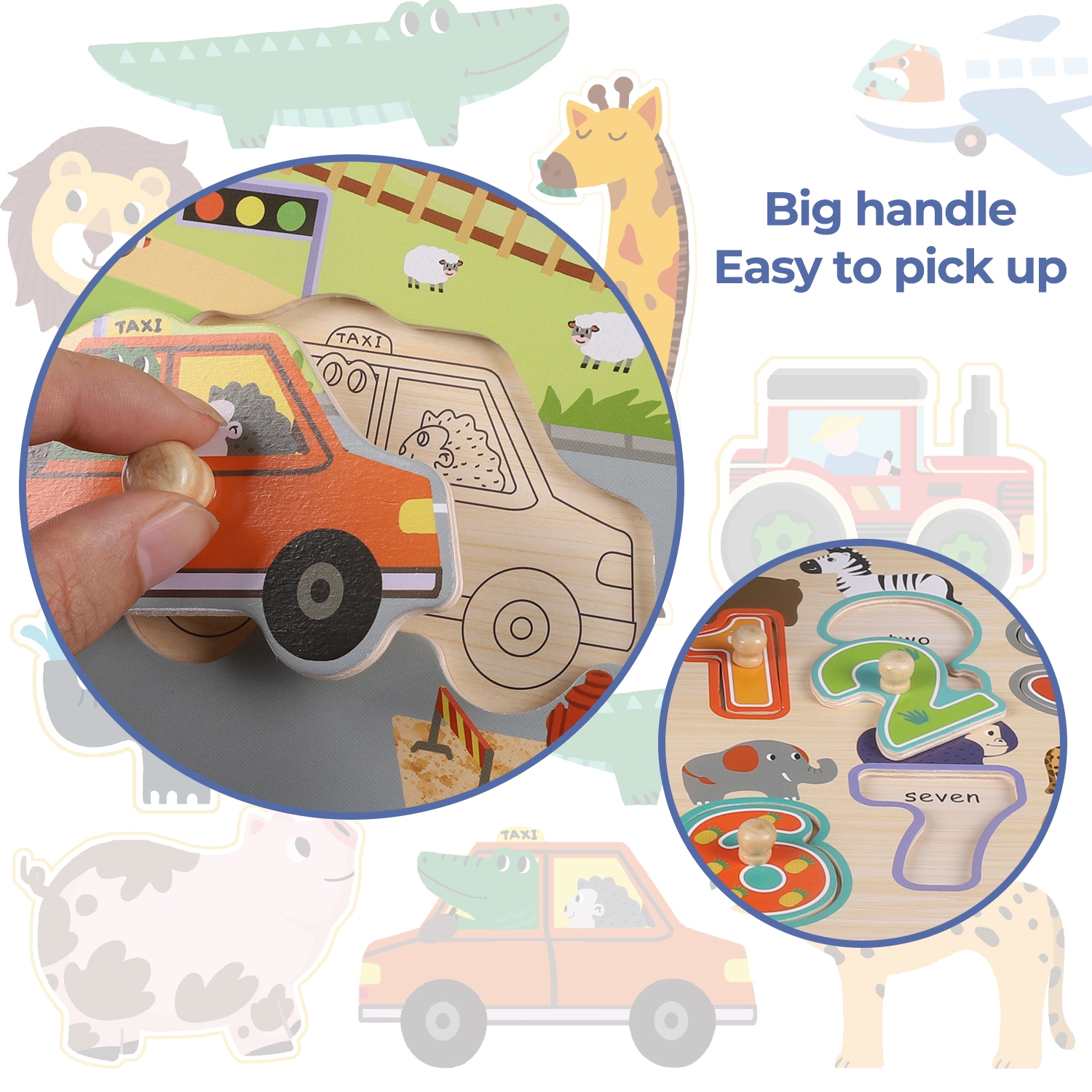 Fine motor skills developmental puzzle toys for toddlers