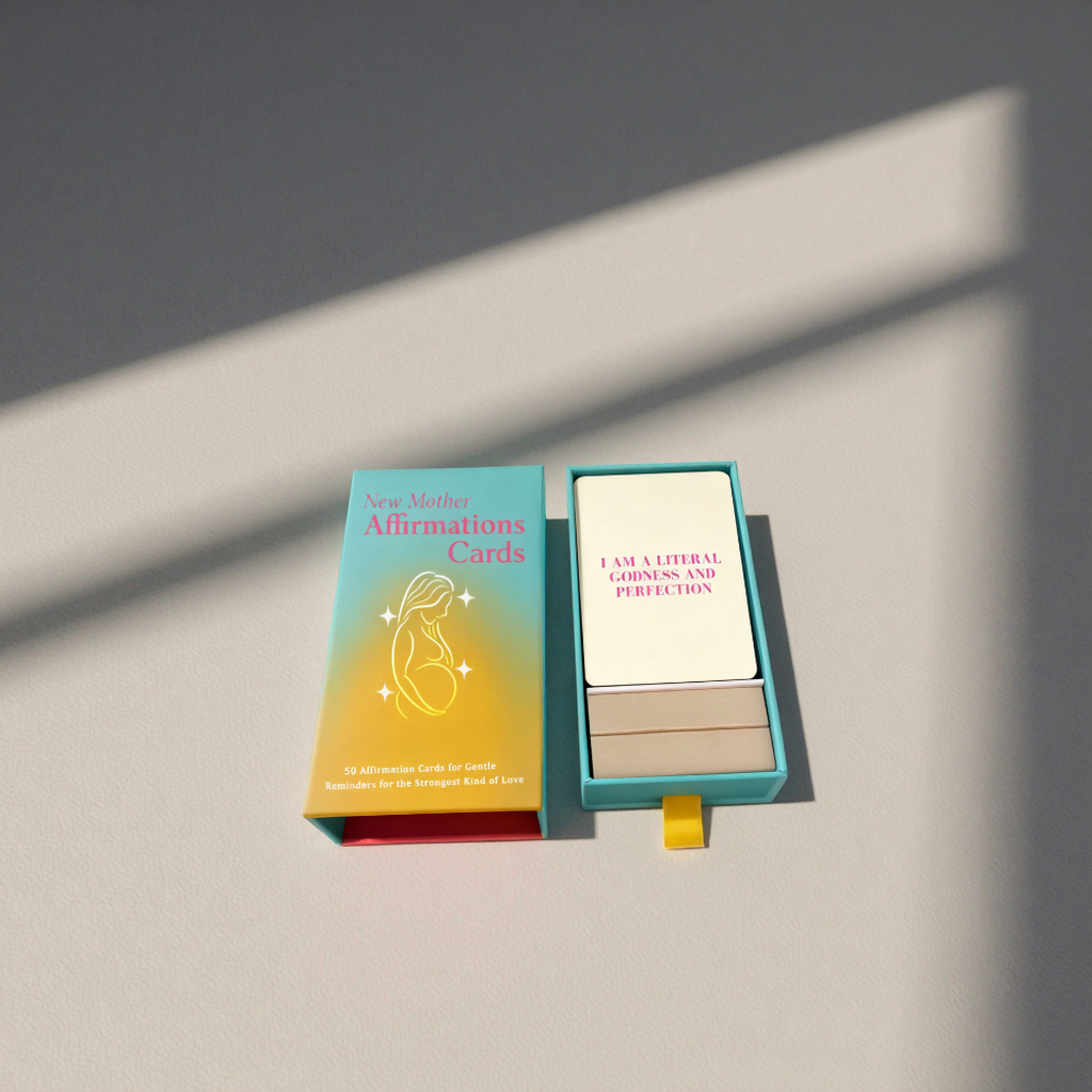 Personalized Cards Game Of Your Own Design Printing Motivational Positive Flashcards Affirmation Cards Custom With Wood Stand