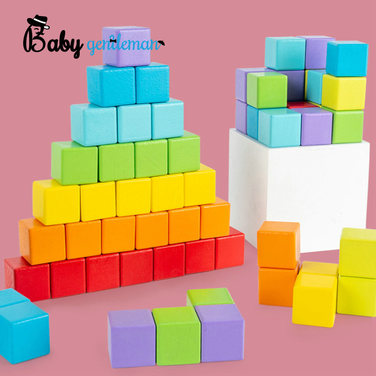 64PCS Wooden Building Blocks Promotion Price Kids Educational Blocks Building Blocks Set Z13233A