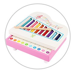 Wooden xylophone piano