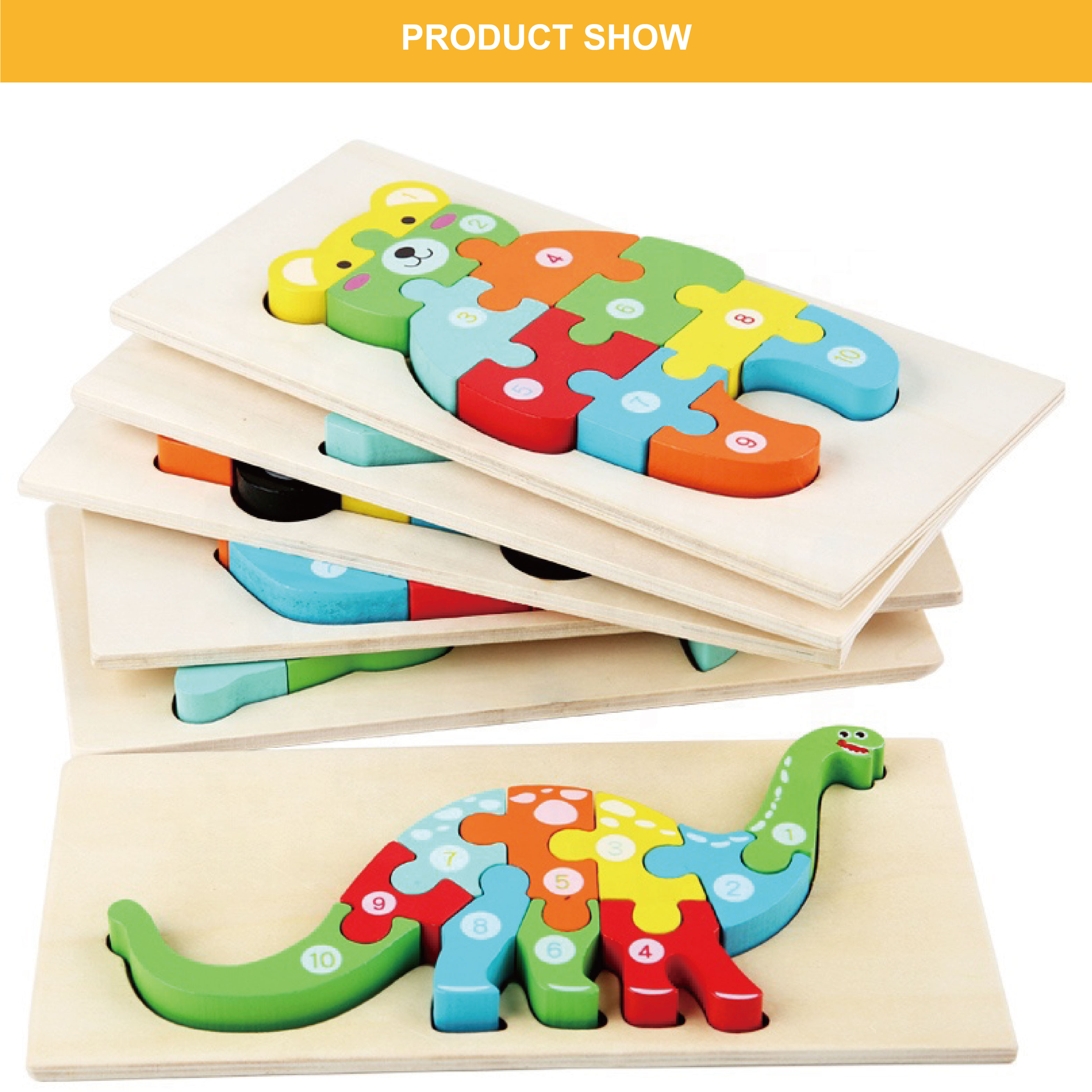 Wooden 3D Puzzle Detail 1